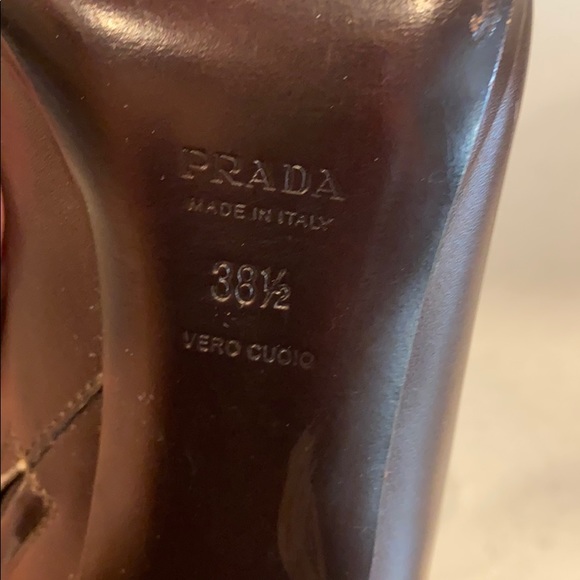 Prada Midi-Boots Brown Leather Like Butter - Picture 8 of 8